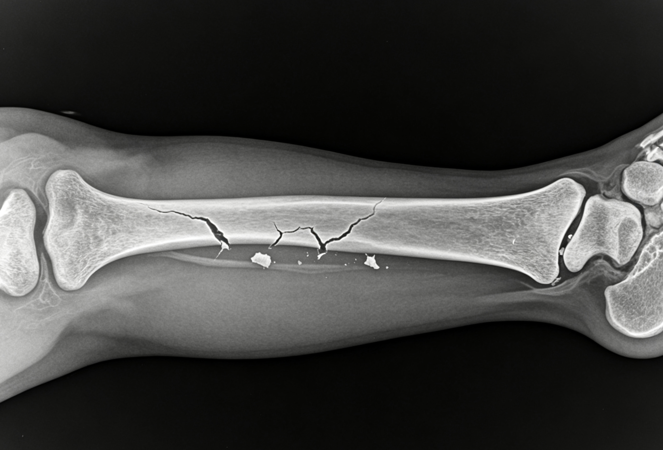 Comminuted fracture 案例图